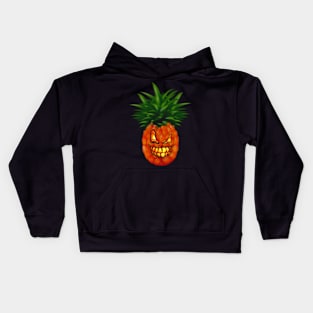 Scary Halloween Pineapple design by UrbanHero Kids Hoodie